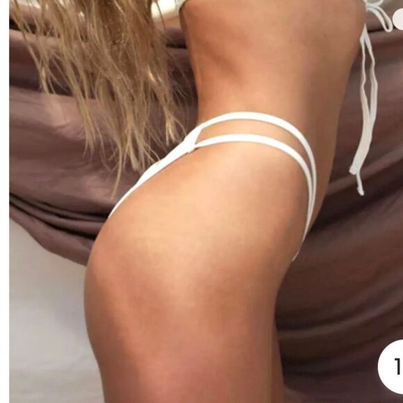 NWT Toast Swim Signature Open Side Cheeky Bikini Bottom Pink Lavender - S - Picture 5 of 10